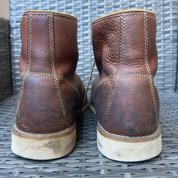 Carhartt Men's Brown Leather  Steel Toe Safety Work Boots Size 12 M Distressed - Picture 6 of 17